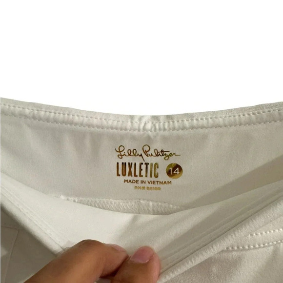NEW Lilly Lily Pulitzer Frazer Luxletic Shorts Skort Skirt Plus Size 14 White - Picture 6 of 14